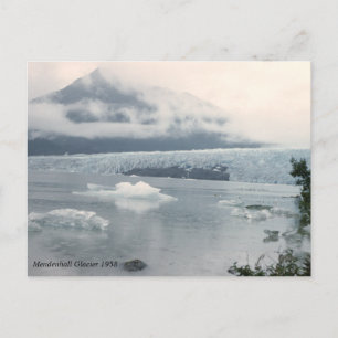 Vintage Mendenhall Glacier Photo Postcard