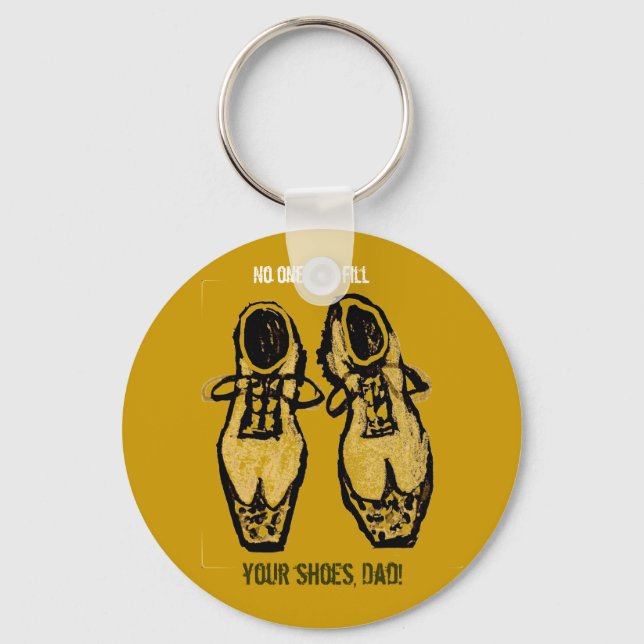Vintage Mens Shoes Father's Day Keychain (Front)