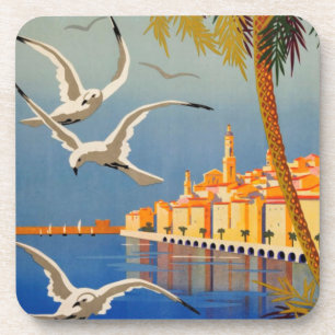Vintage Menton CoTe D'azur Coaster