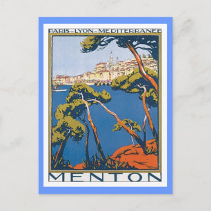 Vintage Menton France Postcard