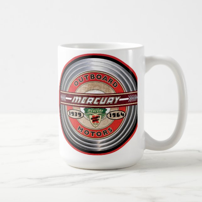 Vintage Mercury outboard motors sign Coffee Mug (Right)