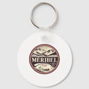 Vintage Méribel Ski Trip Key Ring