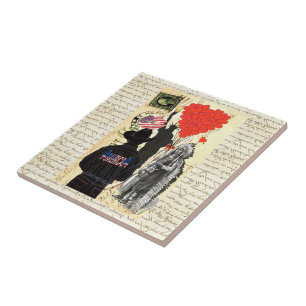 Vintage Merica Ceramic Tile