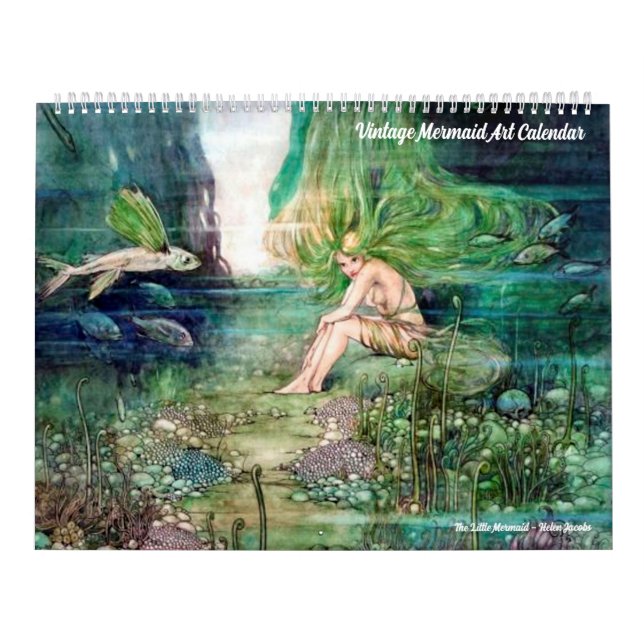 Vintage Mermaid Art Calendar (Cover)