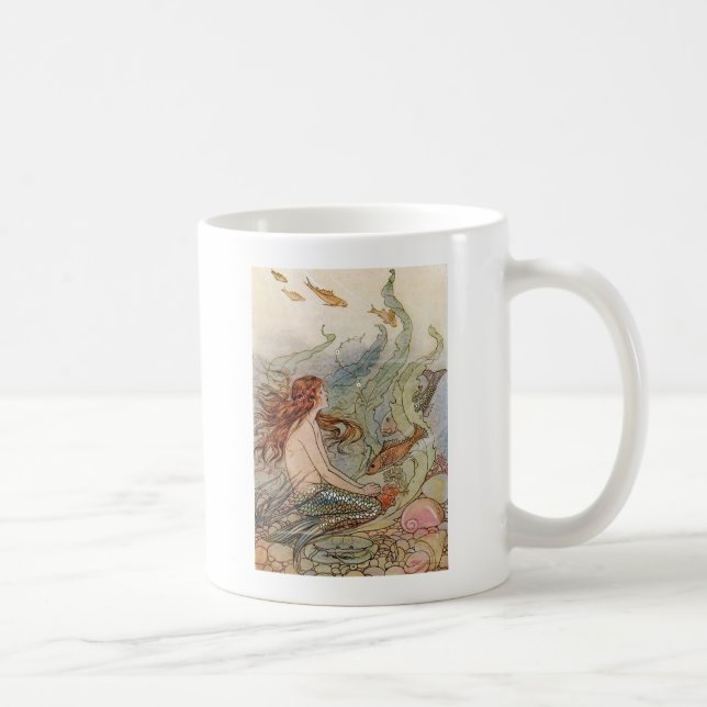 Vintage Mermaid Coffee Mug (Right)