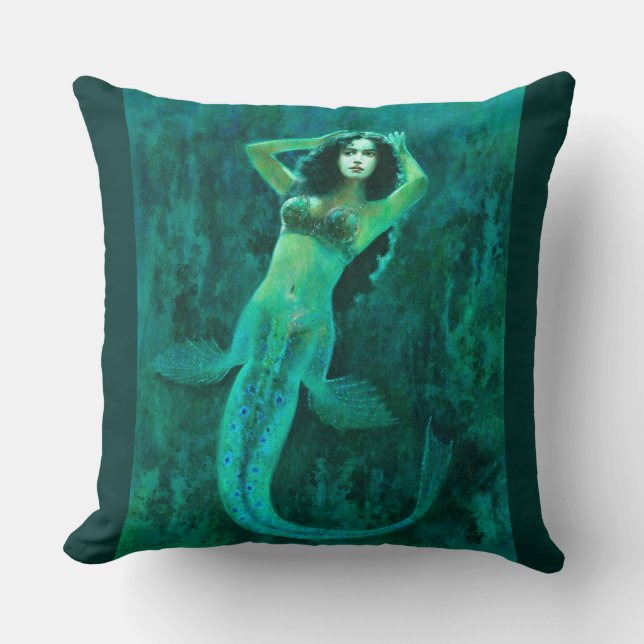 Vintage Mermaid Cushion (Front)
