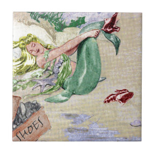 Vintage Mermaid Merchandise Tile