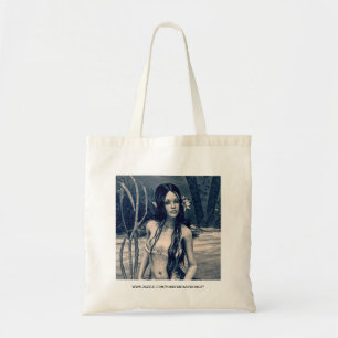 Vintage Mermaid Old Photo Fantasy Art Tote Bag