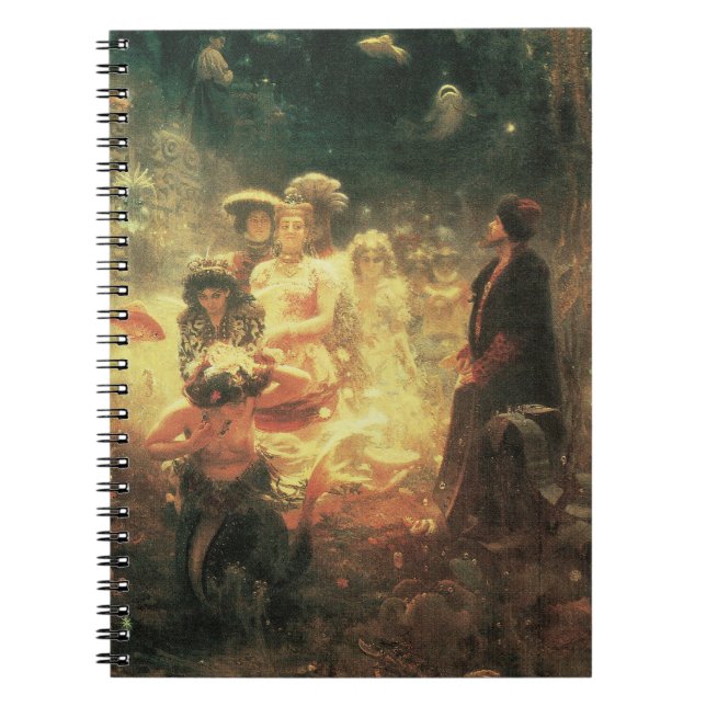 Vintage Mermaid Queen Notebook (Front)