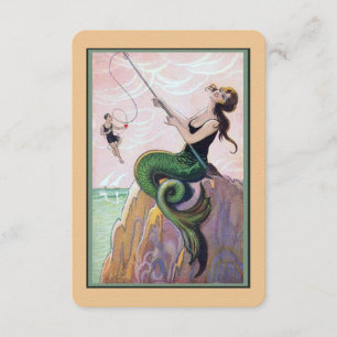 Vintage Mermaid Romantic Enclosure Card