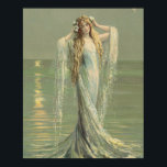 Vintage Mermaid Sea Nymph Poster Print<br><div class="desc">Vintage Mermaid Sea Nymph</div>