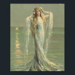 Vintage Mermaid Sea Nymph Poster Print<br><div class="desc">Vintage Mermaid Sea Nymph</div>