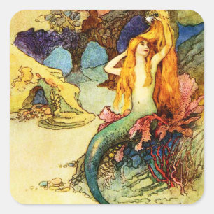 Vintage Mermaid Stickers