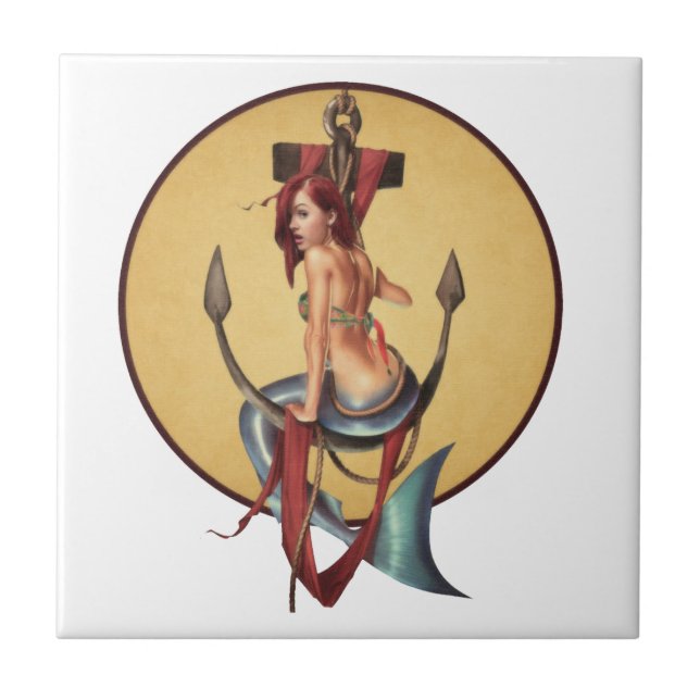 Vintage Mermaid Tile (Front)