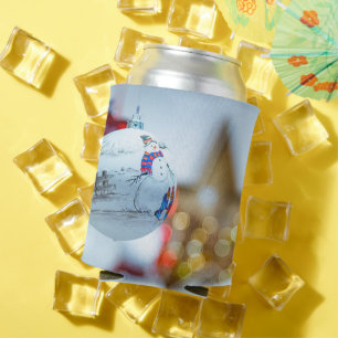 Vintage Merry Christmas Can Cooler