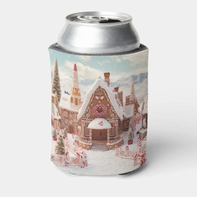 Vintage Merry Christmas Can Cooler (Can Back)