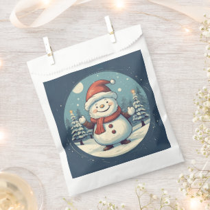 Vintage Merry Christmas Favour Bag