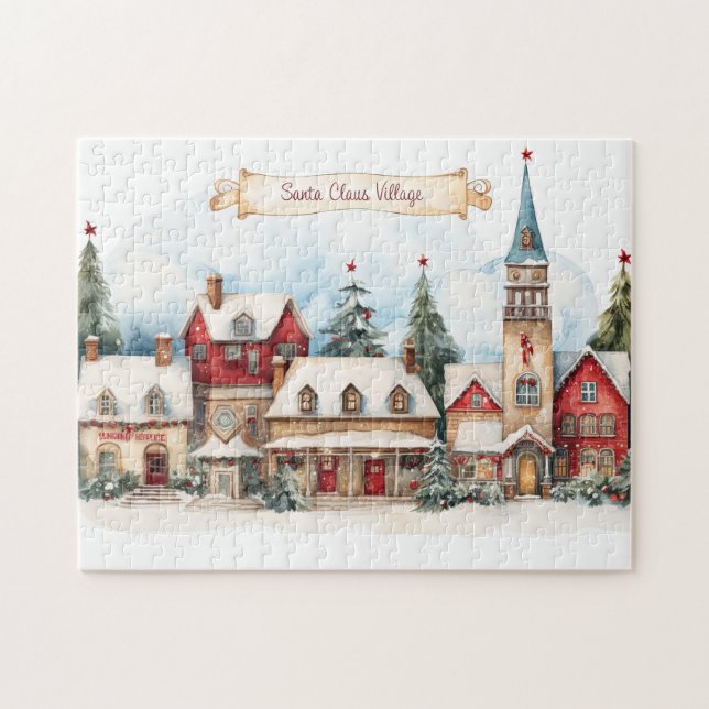 Vintage Merry Christmas Jigsaw Puzzle (Horizontal)