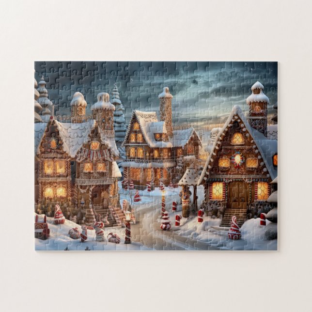 Vintage Merry Christmas Jigsaw Puzzle (Horizontal)