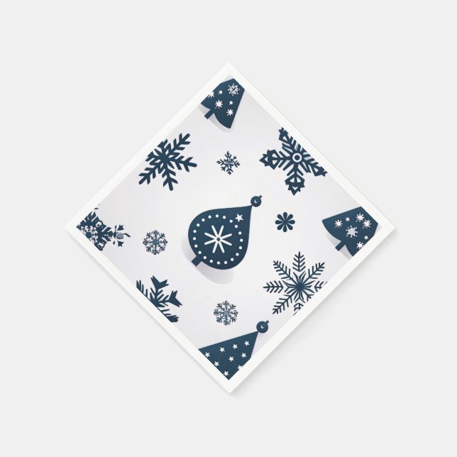 Vintage Merry Christmas Napkin (Corner)