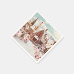 Vintage Merry Christmas Napkin