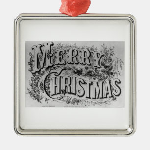 Vintage & Merry Christmas Ornament