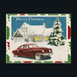 Vintage Merry Christmas Postcard<br><div class="desc">Vintage,  antique,  retro Xmas Card. 
Attribution to TuckDB Postcards.</div>