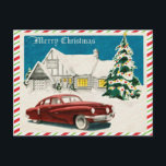 Vintage Merry Christmas Postcard<br><div class="desc">Vintage,  antique,  retro Christmas Card. 
Attribution to TuckDB Postcards.</div>