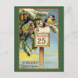 Vintage Merry Christmas Postcard