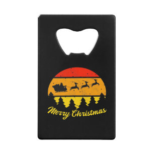 Vintage Merry Christmas Retro Sunset Classic