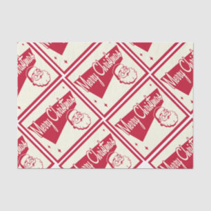 Vintage Merry Christmas Santa Gift Tissue Paper