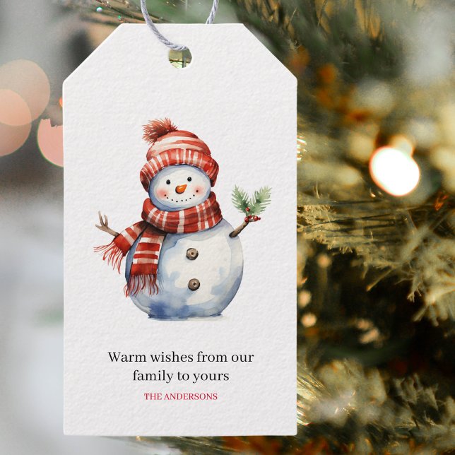 Vintage Merry Christmas & Snowmen  Gift Tags (Creator Uploaded)