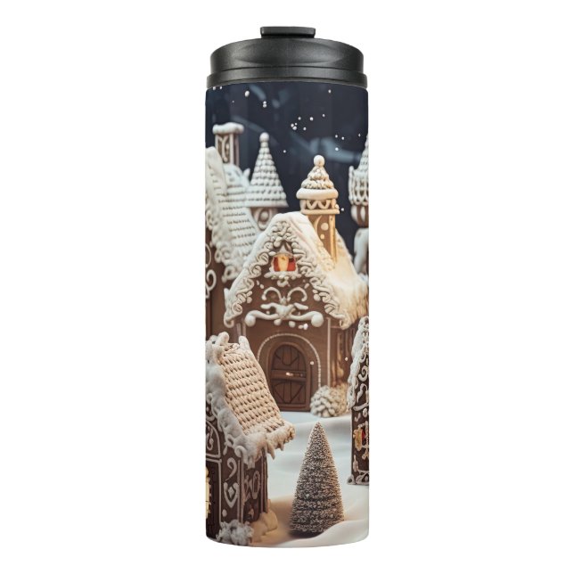 Vintage Merry Christmas Thermal Tumbler (Front)