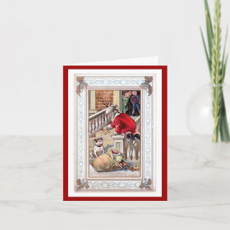 Vintage Merry Christmas - Welcome To Our Home Card