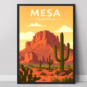 Vintage Mesa Arizona Poster