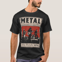 Vintage Metal Band Rock Music Grunge Design