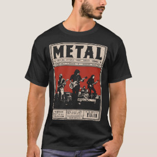 Vintage Metal Band Rock Music Grunge Design T-Shirt