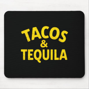 Vintage mexican fiesta tacos &amp; drinking  mouse pad