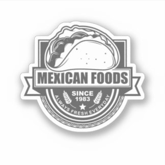 Vintage Mexican food logo, 