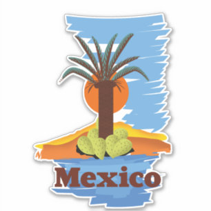 Vintage mexican Palm cartoon