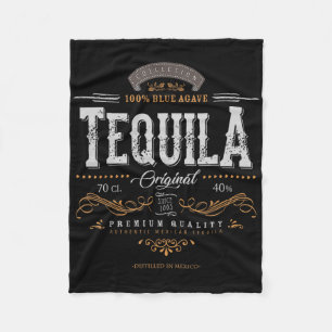 Vintage Mexican Tequila Cinco De Mayo Distressed L Fleece Blanket
