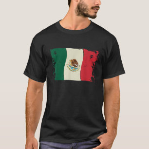 Vintage Mexico Flag Bandera Mexicana Camiseta T-Shirt