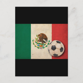 Vintage Mexico Football Postcard
