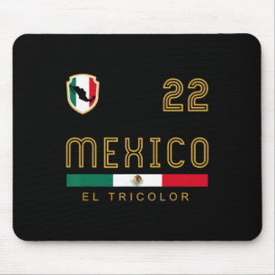 Vintage Mexico Footbyll Flags Fan Gift Mouse Pad
