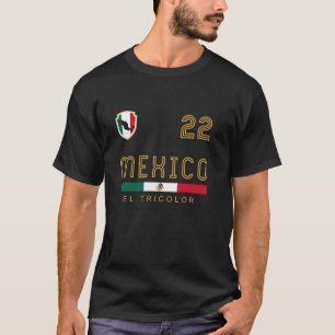 Vintage Mexico Jersey Futbol Soccer Flag Fan Gift T-Shirt