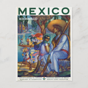 Vintage Mexico - Mexican Travel Tourism Artwork Postcard