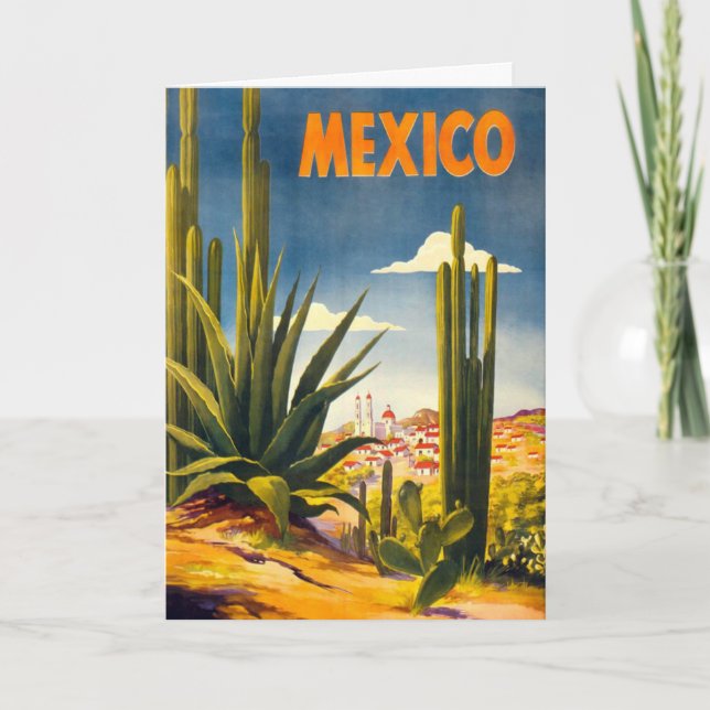 Vintage Mexico Travel Postcard (Front)