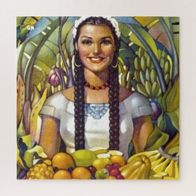 Vintage Mexico Travel Tourism Advertisement Jigsaw Puzzle (Vertical)