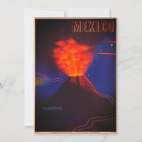Vintage Mexico Volcano