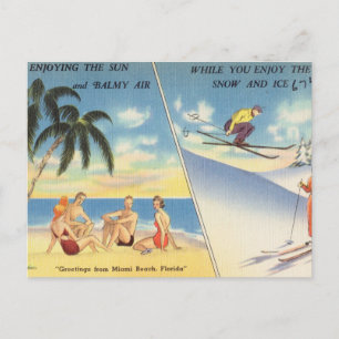 Vintage Miami Beach, Florida Postcard